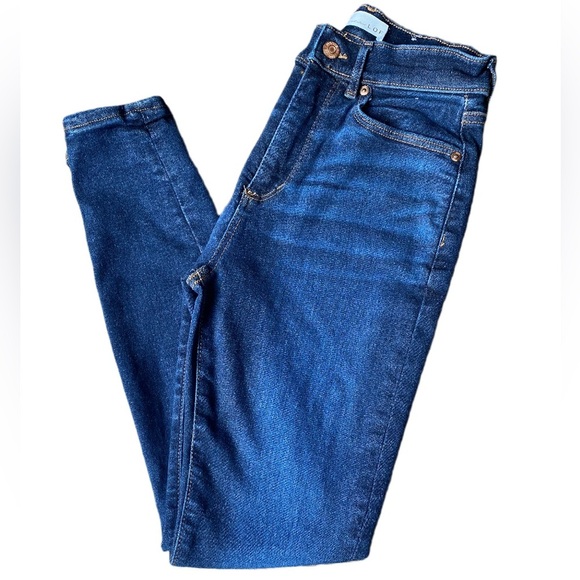 LOFT Women’s Deep Blue Sculpt Jeggins Skinny Jeans Size 2P - Picture 12 of 12